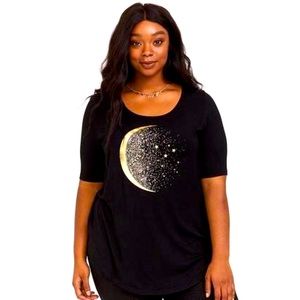 Super Soft Black Moon Tunic Tee